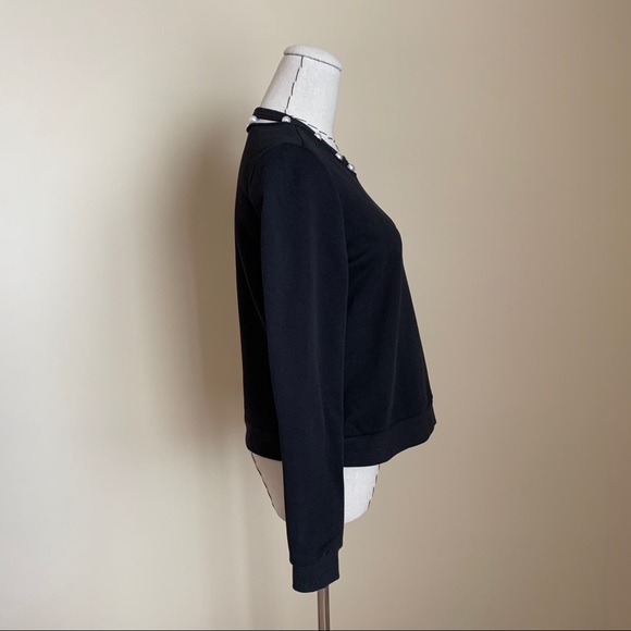 Closet clean out! Rebecca Minkoff Open Neckline Pearl Sweatshirt XS - Picture 6 of 11